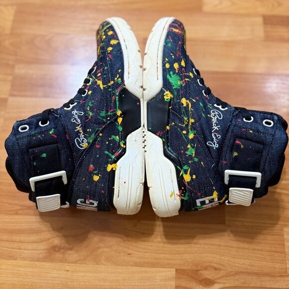 Ewing Athletics 33 Hi Paint Splatter Sneakers Black‎ Canvas Size 10.5 Mens Shoes main image 10